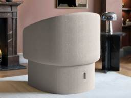 SOLACE+CO Lowen Cream Boucle Accent Chair - thumbnail 3