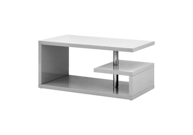 GFW Polar High Gloss LED Coffee Table -Grey