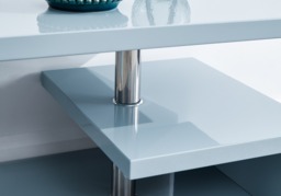 GFW Polar High Gloss LED Coffee Table -Grey - thumbnail 5