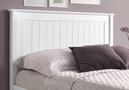 Limelight Taurus High Foot End Wooden Bed Frame-Double-White - thumbnail 4