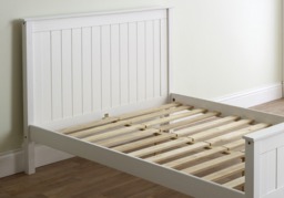 Limelight Taurus High Foot End Wooden Bed Frame-Double-White - thumbnail 6