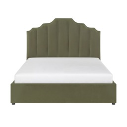 Flair Margot Double Ottoman Bed Green Velvet - thumbnail 5
