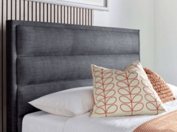 Kaydian Kirkby Fabric Upholstered Ottoman Storage Bed Grey - Double - thumbnail 7