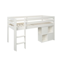 Noomi Nora Solid Wood Mid Sleeper White (FSC-Certified) - thumbnail 7