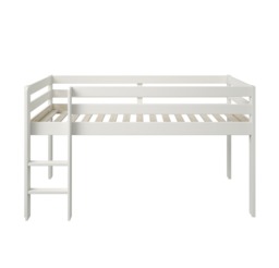 Noomi Nora Solid Wood Mid Sleeper White (FSC-Certified) - thumbnail 6