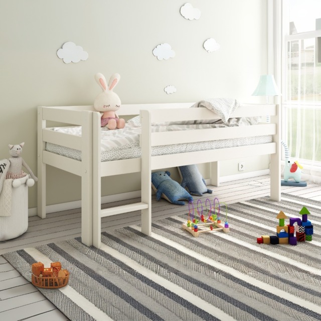 Noomi Solid Wood Shorty Mid Sleeper White (FSC-Certified) - image 1