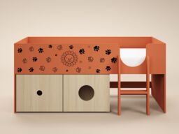 Flair Zaiden Mid Sleeper with Toy Box Orange - thumbnail 4