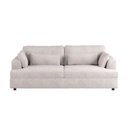 SOLACE+CO Drew 3 Seater Sofa Cream Chenille - thumbnail 4