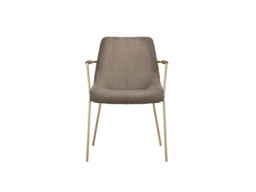 LPD Antibes Russet Dining Table With Carlo Taupe Arms with 6 Chairs - thumbnail 3