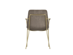 LPD Antibes Russet Dining Table With Carlo Taupe Arms with 6 Chairs - thumbnail 5