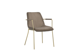 LPD Antibes Russet Dining Table With Carlo Taupe Arms with 6 Chairs - thumbnail 2