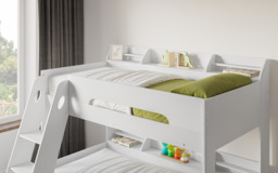 Flair Flick Triple Storage Bunk Bed White - thumbnail 3