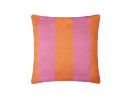 Furn Deck Stripe 59 x 59cm Outdoor Cushion Polyester-Orange & Pink - thumbnail 2
