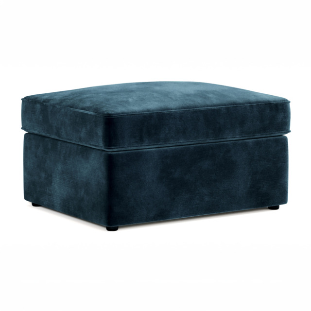 Jay-Be® Footstool Bed-Luxe Velvet Airforce - image 1