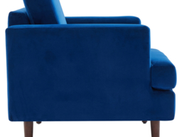 Living & Home Mid-Century Armchair Single Sofa-Blue - thumbnail 3
