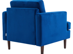Living & Home Mid-Century Armchair Single Sofa-Blue - thumbnail 2