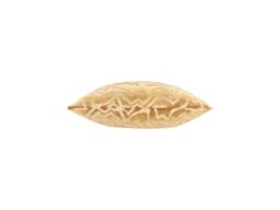 Paoletti Tierra 50 x 50cm Cut Velvet Cushion-Brass-Feathers - thumbnail 3