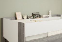 Flair Hampton L Shape Bunk Bed White & Grey - thumbnail 5