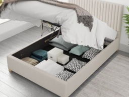 Aspire Grant Ottoman Bed Eire Linen Off-White - Double - thumbnail 4
