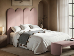 SOLACE+CO Cirrus Individual Headboard Wall Panel Pink Velvet - thumbnail 6