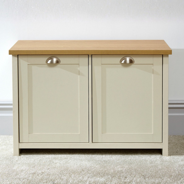 GFW Lancaster Shoe Storage Cabinet -Cream - image 1