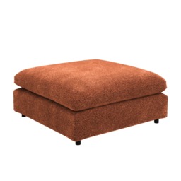 SOLACE+CO Asher U Shape Corner Sofa Bundle Burnt Orange Chenille - thumbnail 5