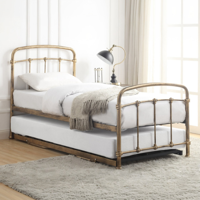 Flintshire Furniture Mostyn Antique Bronze Metal Guest Bed - image 1