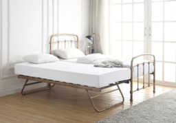Flintshire Furniture Mostyn Antique Bronze Metal Guest Bed - thumbnail 3
