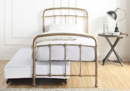 Flintshire Furniture Mostyn Antique Bronze Metal Guest Bed - thumbnail 2