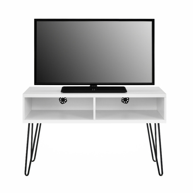 Dorel Owen Retro TV Stand-White - image 1