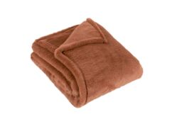 Furn Kallu Faux Fur Throw-Rust-150 x200cm - thumbnail 3