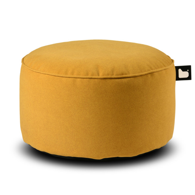 Extreme Lounging B Pouffe Brushed Suede Mustard - image 1