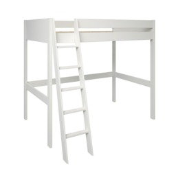 Noomi Tera Solid Wood Small Double High Sleeper White (FSC-Certified) - thumbnail 3