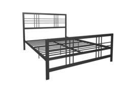 Dorel Burbank Black Metal Bed -Double - thumbnail 6