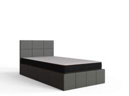 GFW End Lift Ottoman Storage Bed-Single-Grey Faux Leather - thumbnail 6