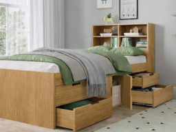 Kidsaw Bookcase Headboard Attachment  for Cabin Beds - White - thumbnail 6