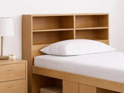 Kidsaw Bookcase Headboard Attachment  for Cabin Beds - White - thumbnail 4
