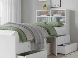 Kidsaw Bookcase Headboard Attachment  for Cabin Beds - White - thumbnail 5