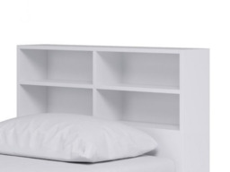 Kidsaw Bookcase Headboard Attachment  for Cabin Beds - White - thumbnail 2