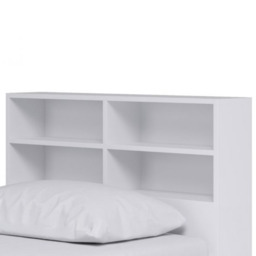 Kidsaw Bookcase Headboard Attachment  for Cabin Beds - White - thumbnail 1
