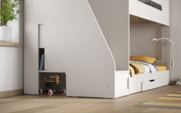 Flair Slick Staircase Bunk Bed White - thumbnail 6