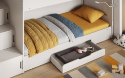 Flair Slick Staircase Bunk Bed White - thumbnail 5