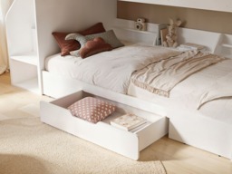Flair Slick Staircase Bunk Bed with Storage White - thumbnail 5