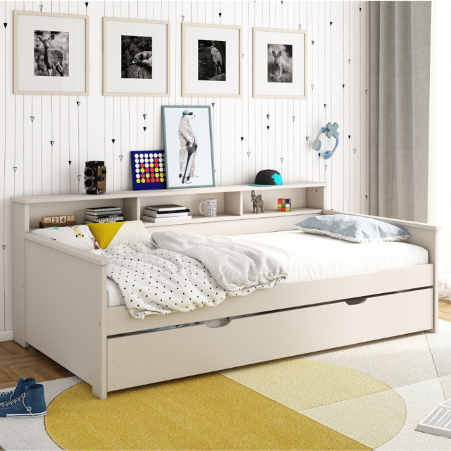 Kids Avenue Haven 2 Single Day Bed with Trundle Drawer - image 1
