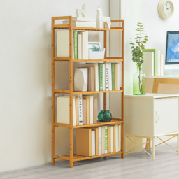 Living & Home Tiered Bamboo Wooden Shelf-5-Tier