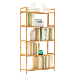Living & Home Tiered Bamboo Wooden Shelf-5-Tier - thumbnail 4