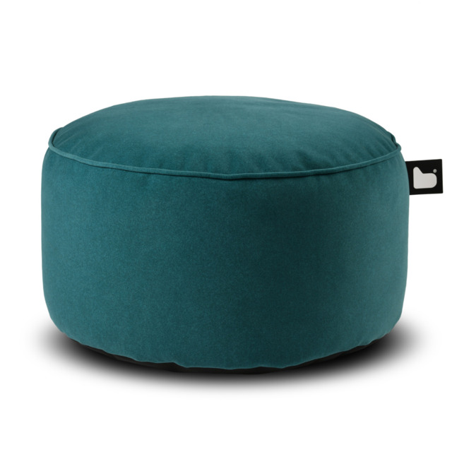 Extreme Lounging B Pouffe Brushed Suede Teal - image 1