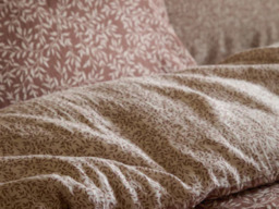 Yard Perrie Leaf Muslin Cotton Duvet Cover Set Cinnamon-Single - thumbnail 5