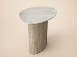 SOLACE+CO Elin Sintered Stone Effect Side Table - thumbnail 3