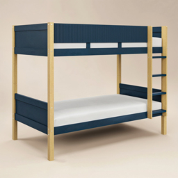 Flair Mateo Detachable Ribbed Bunk Bed Oak & Navy - thumbnail 5